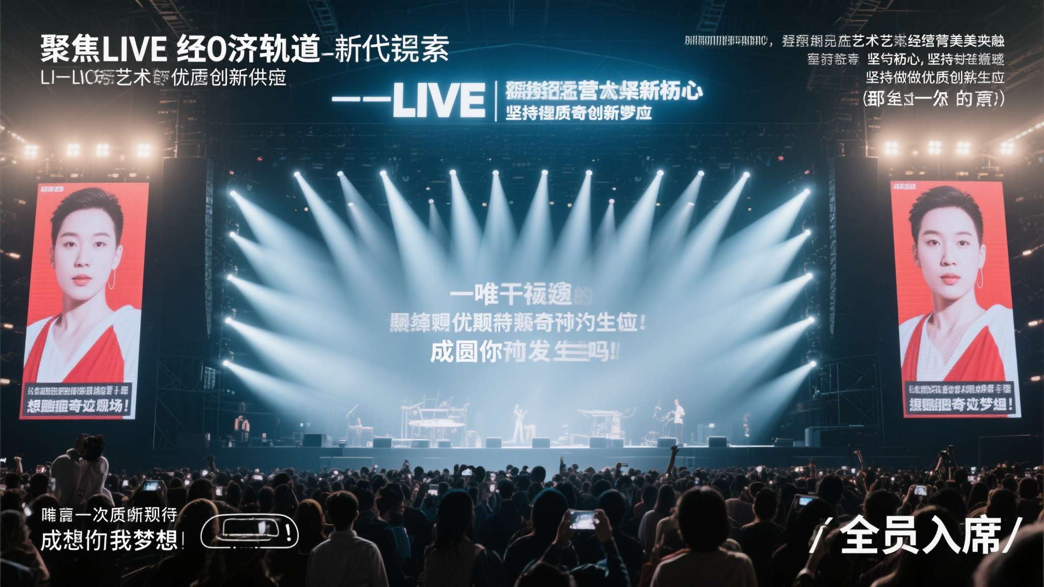 聚焦LIVE经济赛道，不断追索艺术与经营完美融合，相信只要坚守初心，坚持做优质创